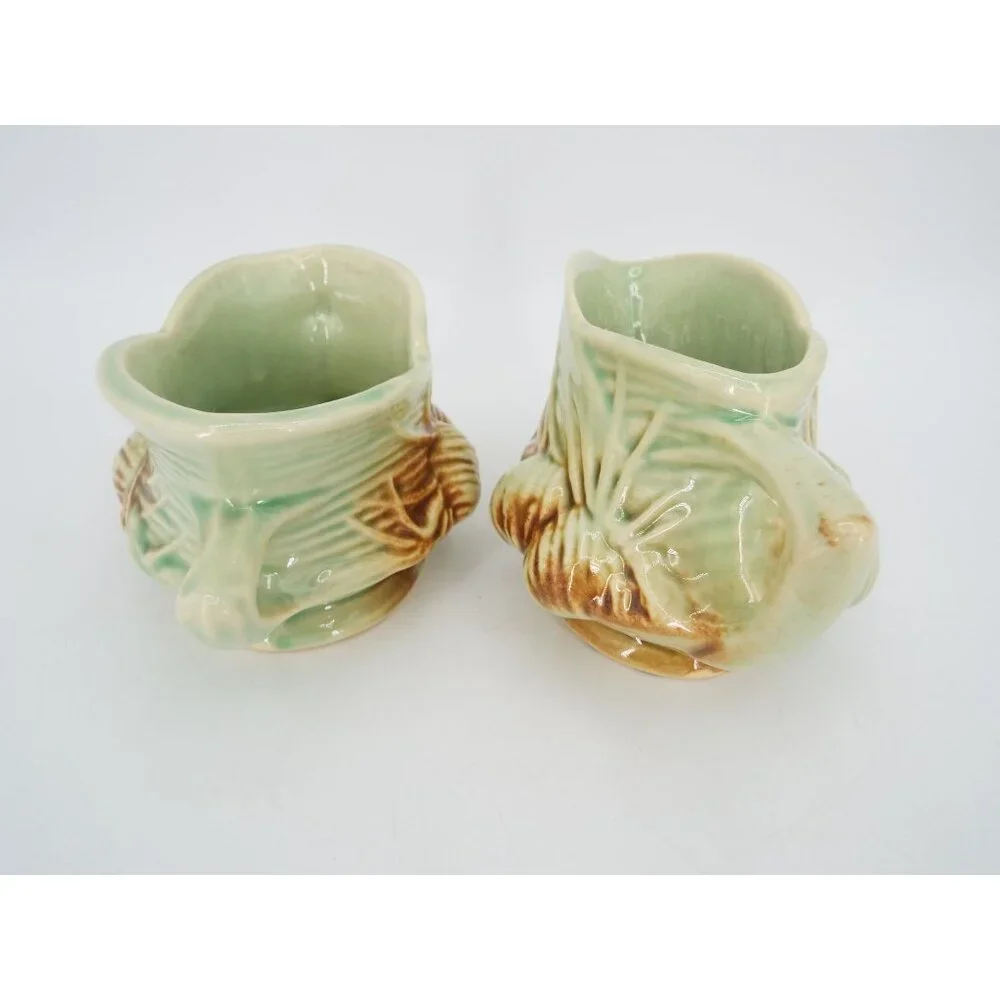 Vintage McCoy Pottery Pine Cone Creamer and Sugar Bowl Set